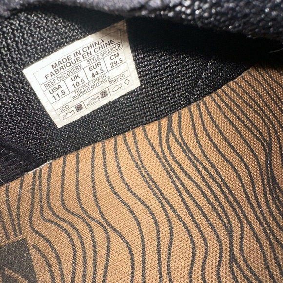 REEF Men’s Black Casual Sneaker Sz 11.5 - like new - Picture 6 of 7